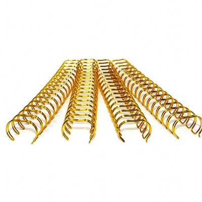 11.1 MM Cuộn xoắn ốc vàng bằng vàng Dây xoắn ốc vàng Mạ vàng kép Dây vòng O cho lịch